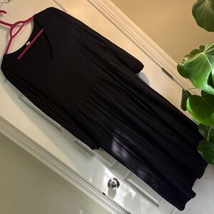 Old Navy Black V-Neck Dress